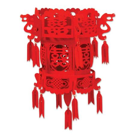 THE BEISTLE Felt Chinese Palace Lantern, Red 59995